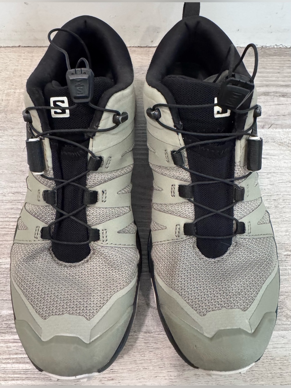 Salomon X Ultra 4 Women’s Sz 7 Olive Black Quicklace Hiking Trail Shoes